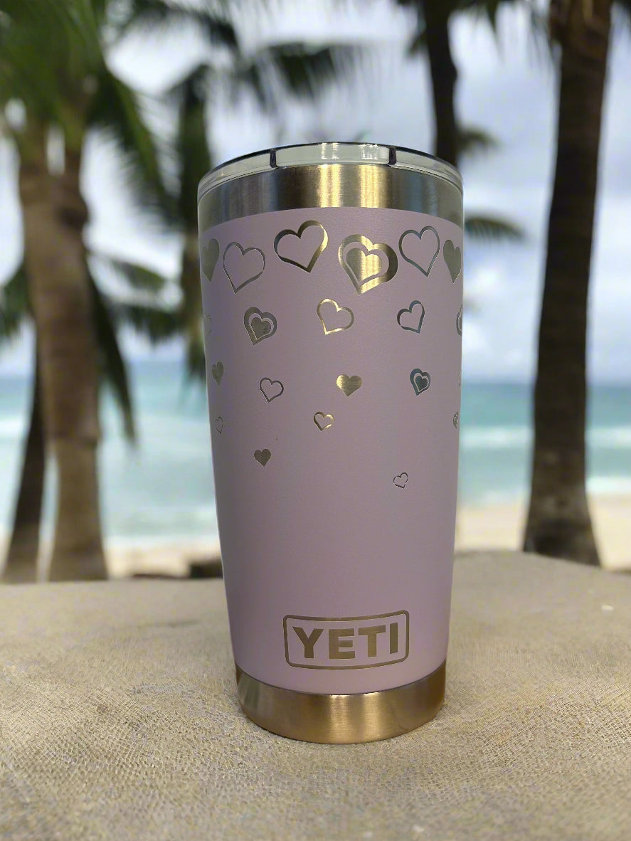 20 oz. Heart Wrapped Yeti